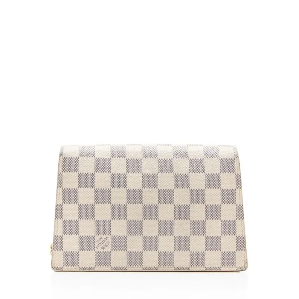 Louis Vuitton Damier Azur Croisette Chain Wallet